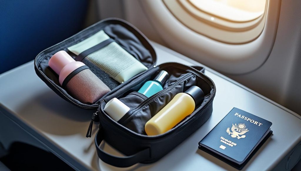 découvrez nos conseils essentiels pour bien choisir vos produits de beauté adaptés aux voyages en avion, afin de respecter les restrictions et garder une peau éclatante durant le trajet.