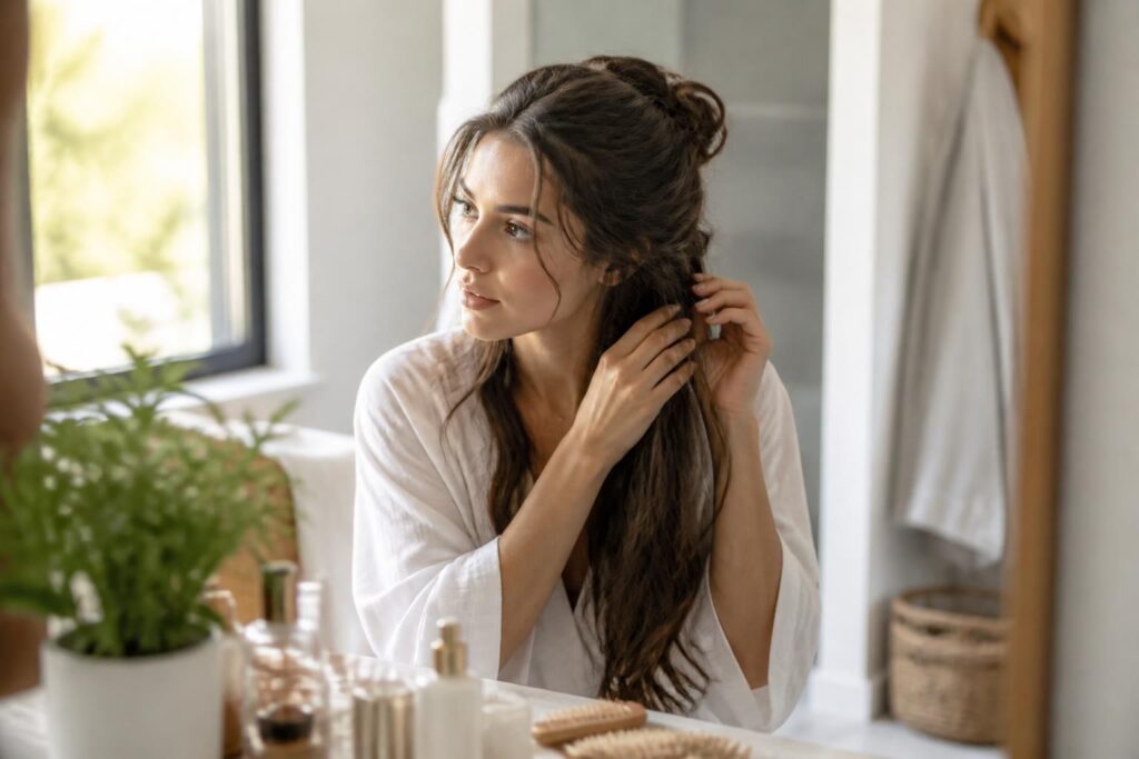 découvrez des astuces simples pour coiffer vos cheveux longs et obtenir un look naturel et élégant au quotidien.