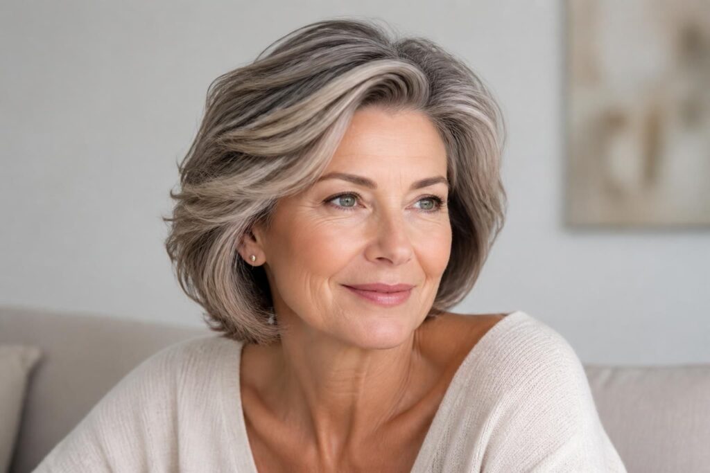 découvrez les coupes de coiffure idéales pour les femmes de 60 ans épanouies, qui subliment le visage et apportent lumière et fraîcheur après la ménopause.