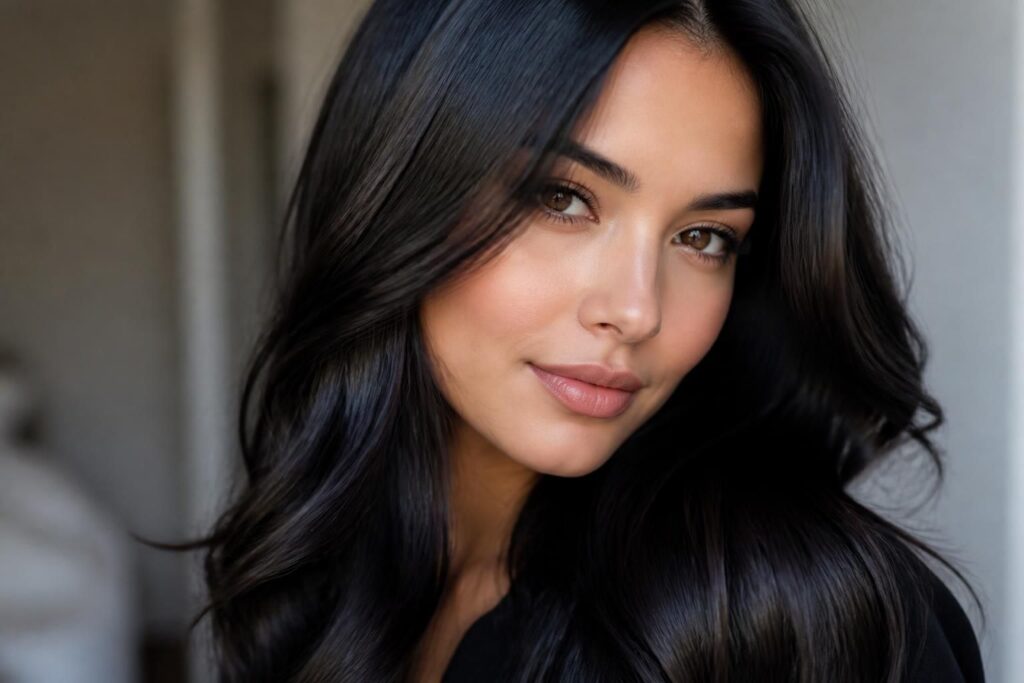 découvrez comment choisir la teinte de noir pour cheveux qui met en valeur votre carnation de manière naturelle et éclatante.