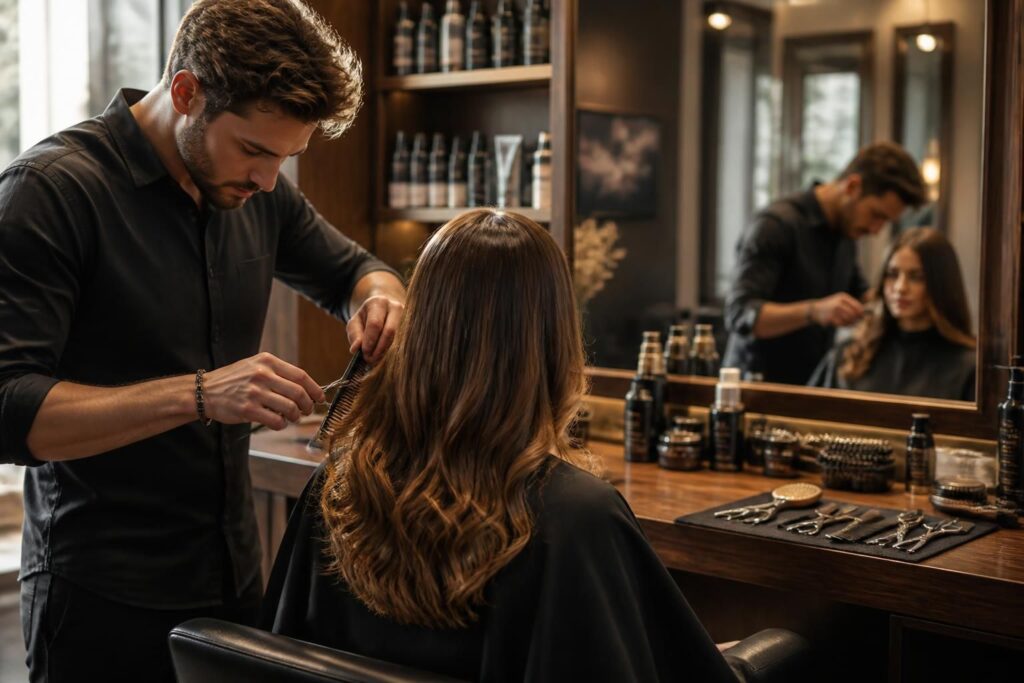 découvrez l’atelier du coiffeur, où savoir-faire et passion se conjuguent pour sublimer chaque chevelure avec élégance et créativité.