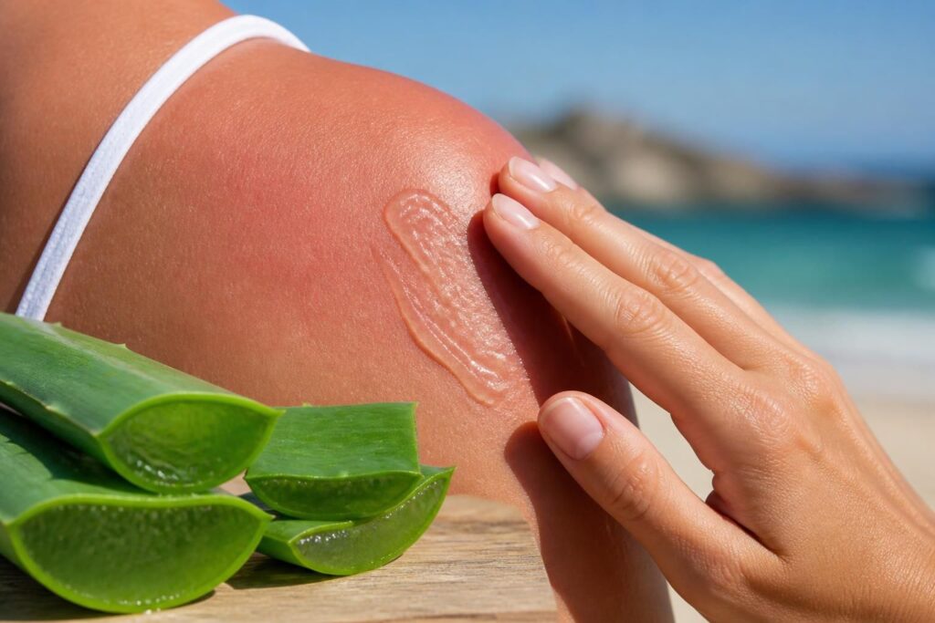 découvrez comment l'aloe vera peut apaiser les coups de soleil grâce à ses propriétés hydratantes et réparatrices. apprenez ses utilisations et bienfaits pour soulager votre peau naturellement.