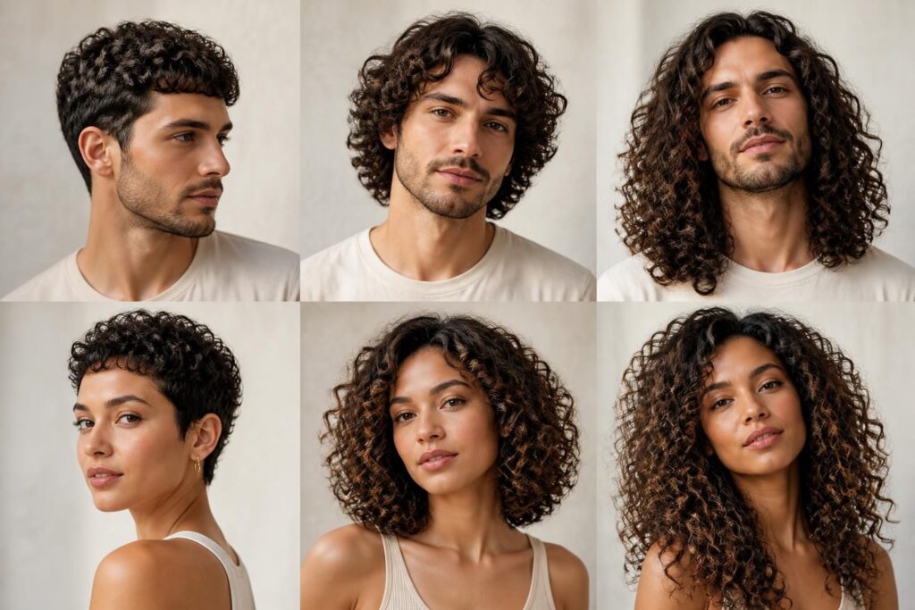 découvrez des idées de coiffures pour cheveux frisés, adaptées aux hommes et aux femmes, selon la longueur des cheveux. inspirez-vous pour sublimer vos boucles avec style.