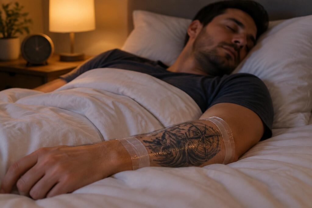 découvrez combien de temps protéger votre tatouage la nuit et les bons gestes à adopter pour favoriser une cicatrisation optimale.