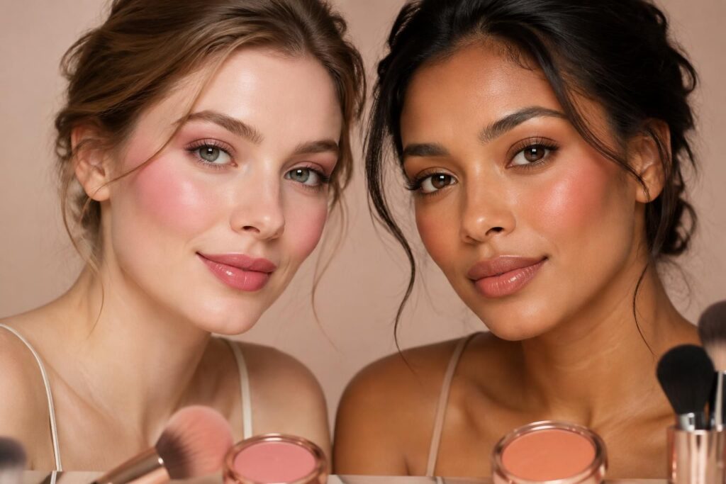 découvrez comment choisir la bonne teinte de blush selon votre carnation, que votre peau soit claire ou mate, pour un effet frais et naturel.
