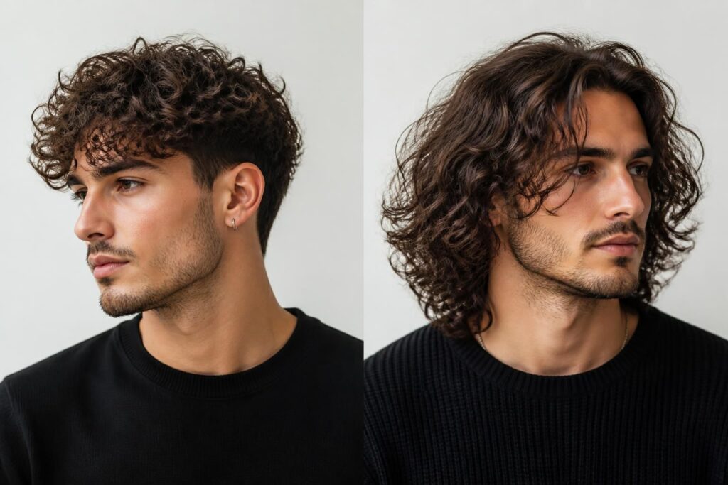 découvrez nos idées de coupes pour hommes aux cheveux ondulés, avec des styles courts et mi-longs conçus pour sublimer et valoriser vos boucles naturelles.