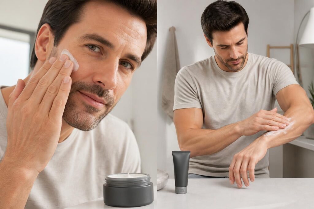 découvrez comment choisir la crème hydratante idéale pour homme, adaptée à la fois au visage et au corps, pour une peau nourrie et protégée au quotidien.