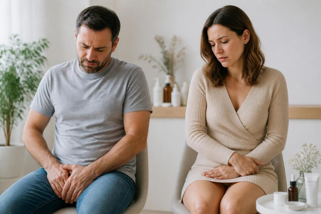 découvrez les causes courantes des démangeaisons et de la sécheresse intime chez l'homme et la femme, ainsi que les traitements efficaces pour soulager ces inconforts et préserver votre bien-être intime.