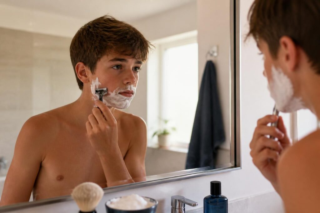 découvrez nos conseils pour accompagner les adolescents lors de leur premier rasage, assurer une expérience douce et éviter les irritations.