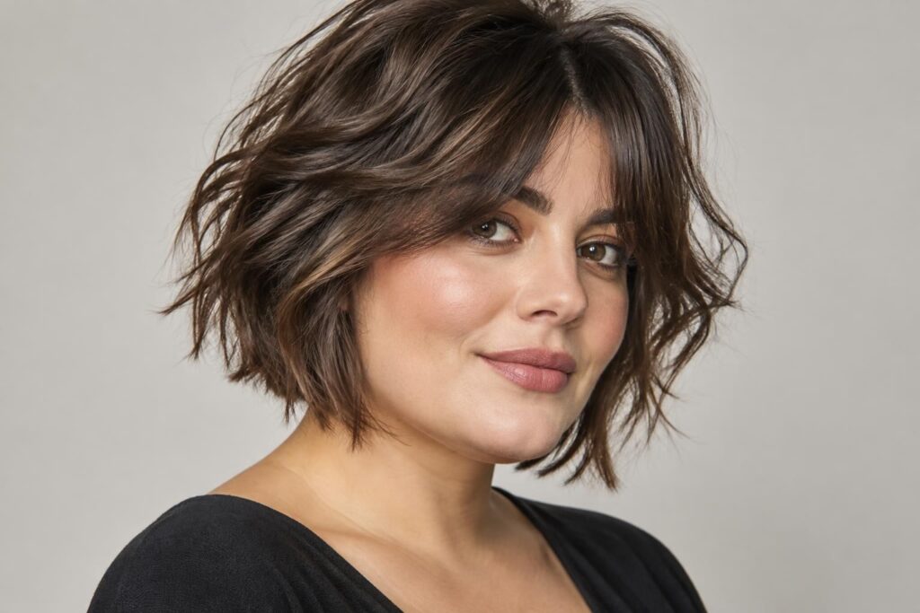 découvrez des idées de carré flou déstructuré pour visage rond : coupes tendance, conseils de coiffage et astuces pour moderniser votre look.