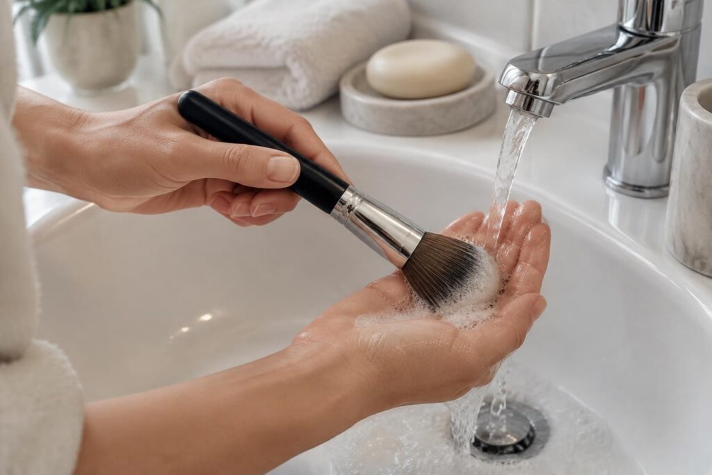 découvrez comment laver efficacement vos pinceaux de maquillage pour éliminer les résidus, préserver leurs poils et prolonger leur durée de vie.
