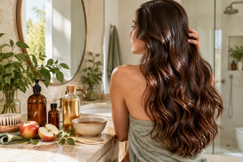 découvrez les bienfaits du vinaigre de rinçage pour les cheveux et nos marques recommandées pour apporter brillance, douceur et légèreté à votre chevelure.